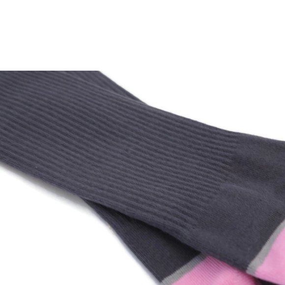 Victoria's Secret PINK Knee High Socks Grey Pink NWOT OS RARE - Picture 4 of 8